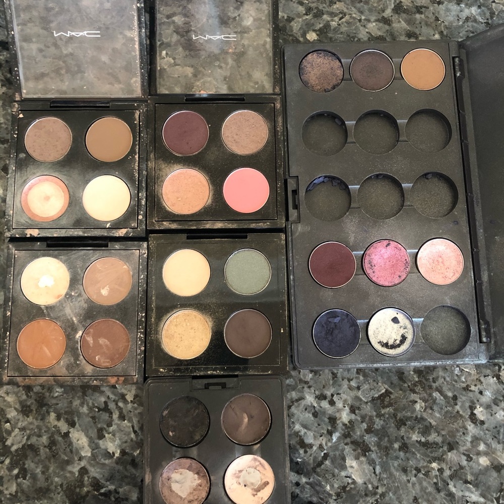 Various MAC eyeshadow pallets